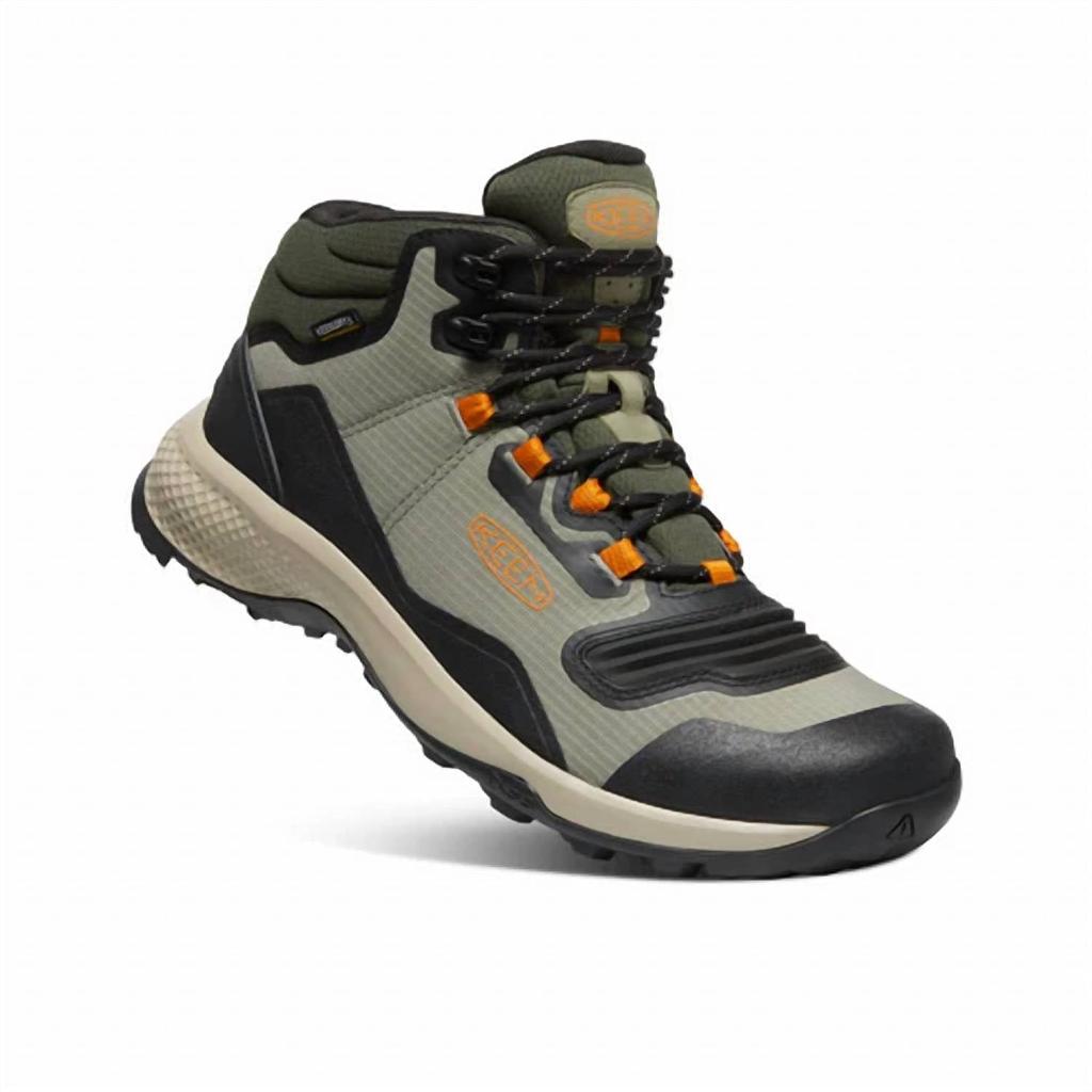 Men S Tempo Flex Mid Hiking Boots In Vetiver desert Sun vetiver desert sun US 13