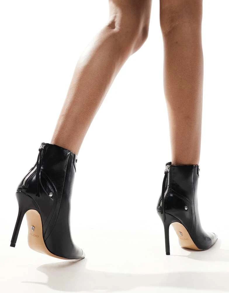 ALDO ALDO Nilita heeled ankle boots with toe cap in black 4
