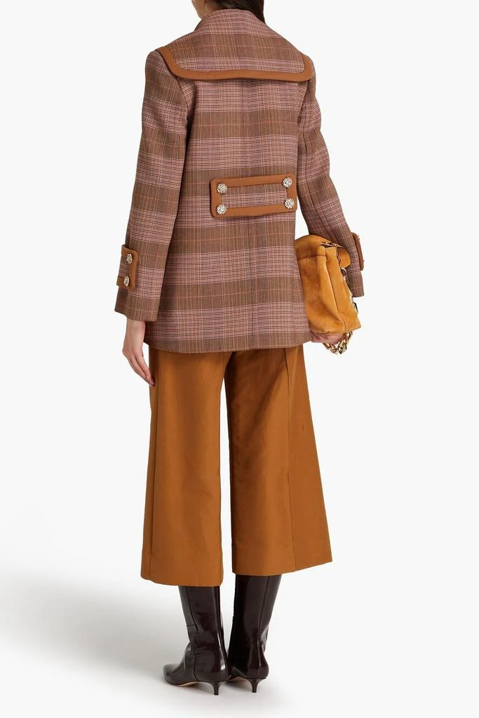 Zimmermann Double-breasted Prince of Wales checked tweed coat 3
