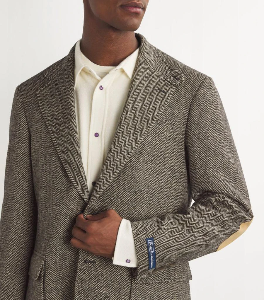 Ralph Lauren Wool Herringbone Tweed Blazer 6
