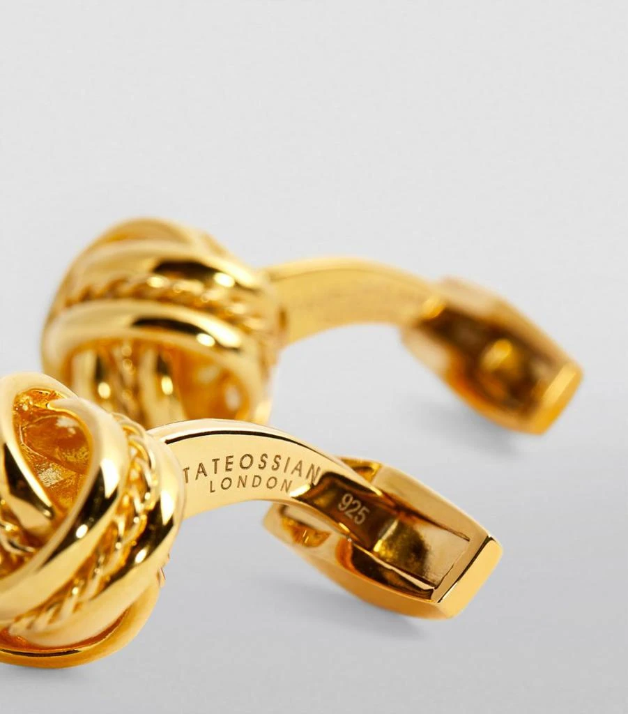 Tateossian Gold-Plated Silver Knot Cufflinks 5