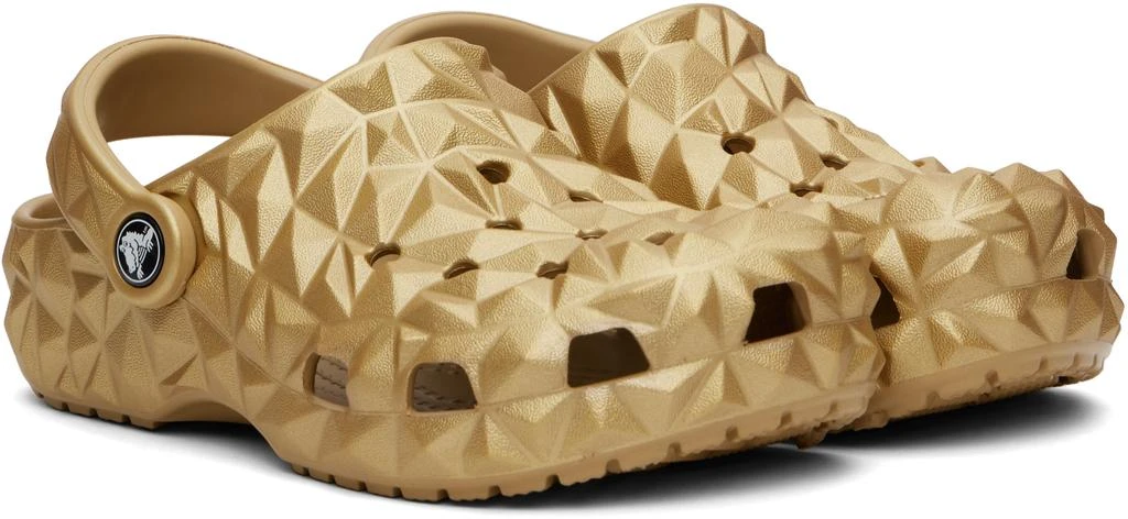 Crocs Gold Classic Metallic Geometric Clogs 4