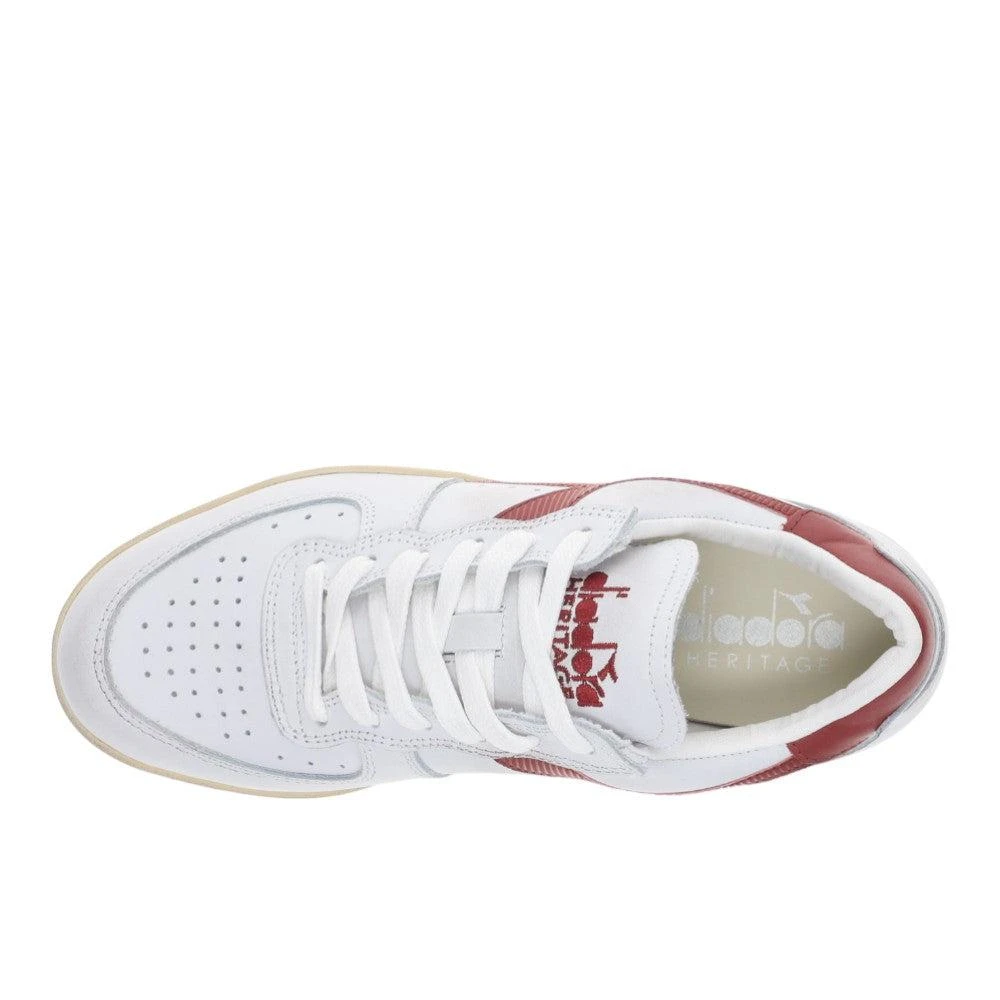 Diadora Mi Basket Low Used Lace Up Sneakers 4