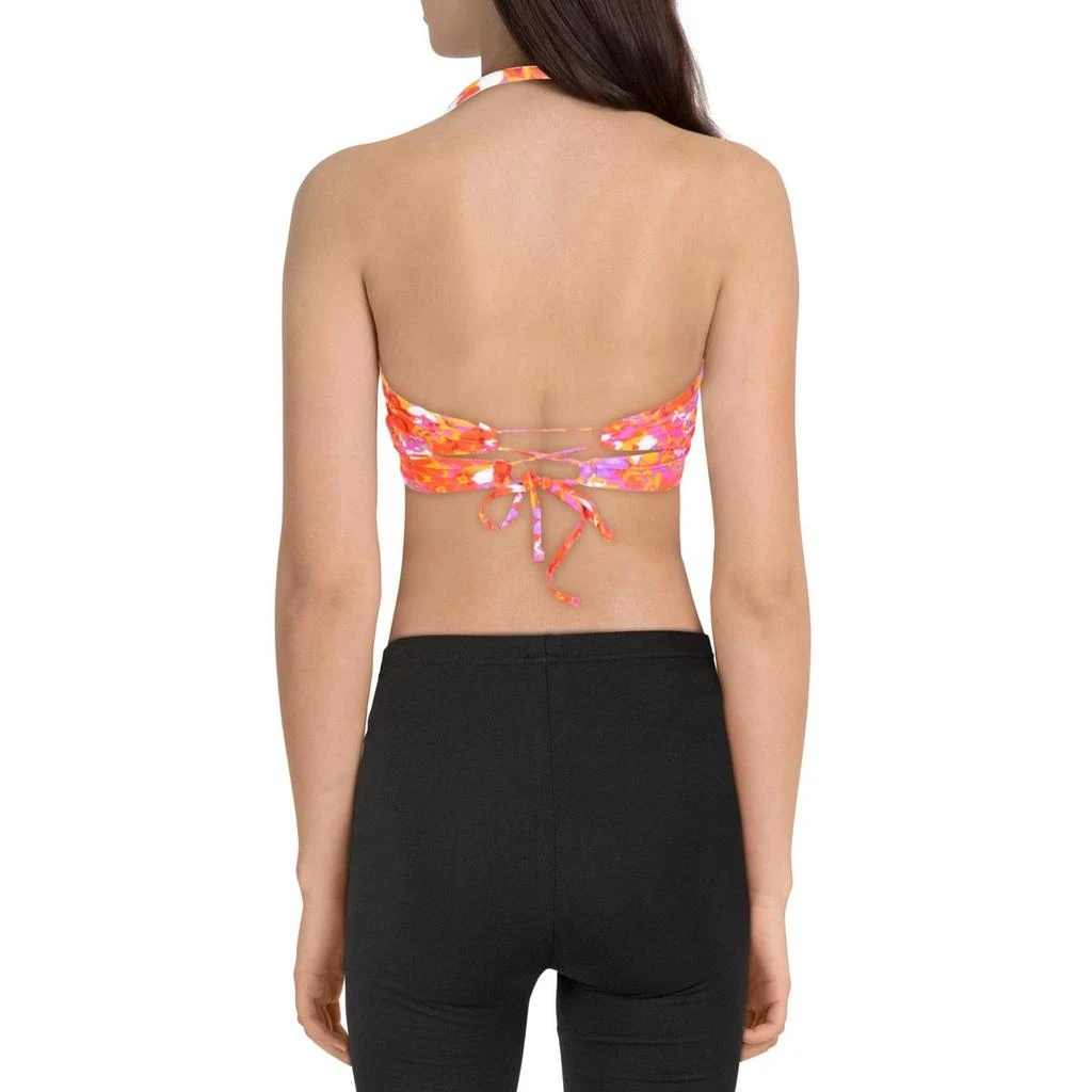Hula Honey Juniors Womens Floral O-Ring Swim Top Separates 3