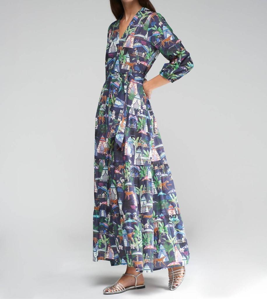 VILAGALLO Vilagallo - Marina Flora Dress