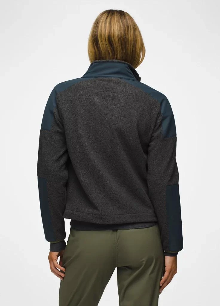 Prana Womens prAna Peak Fleece Jacket - Charcoal / Stormy Night 2