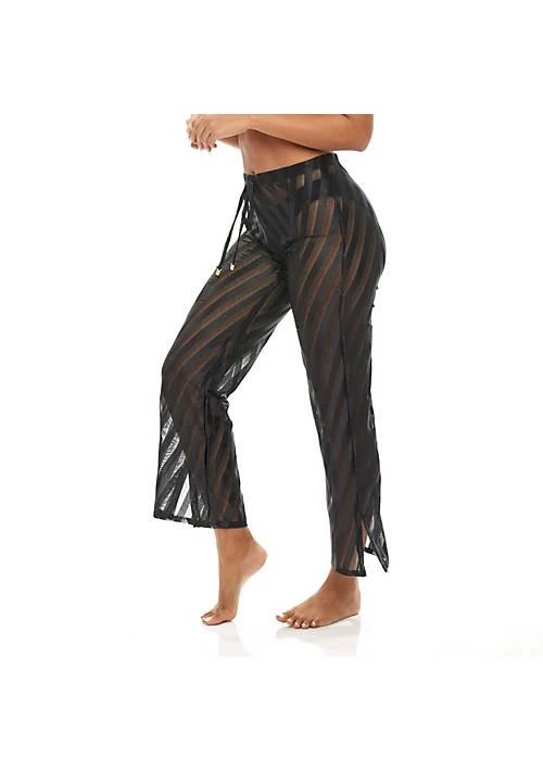 Jordan Taylor Taylor Beachwear Jqm23021  Striped Mesh Pull On Pant 1