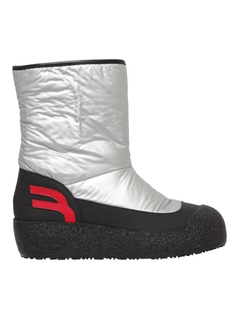 Bally Women's Camely Synthetic Fabric Boots In Silver