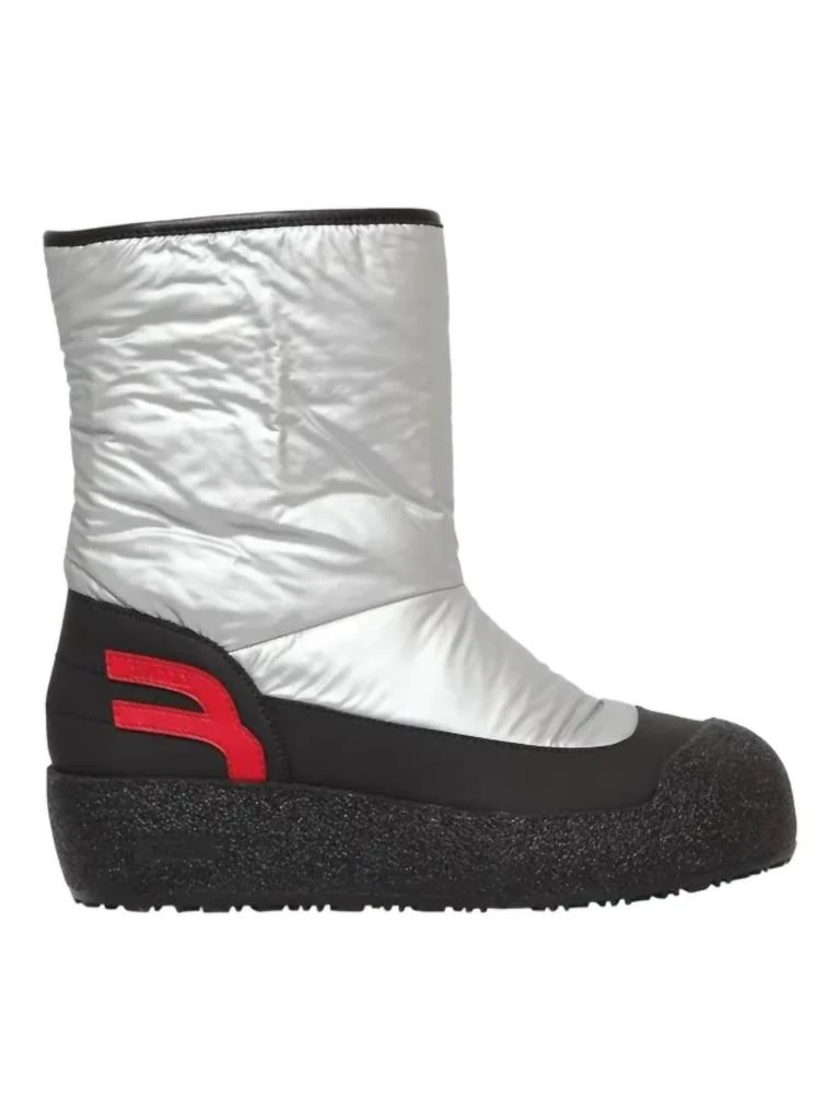 Bally Women's Camely Synthetic Fabric Boots In Silver 1