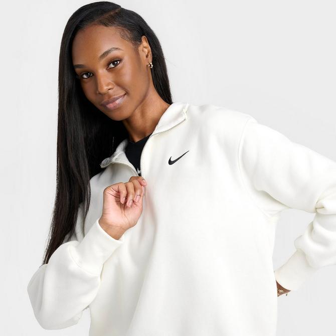 womens nike quarter zip fleece