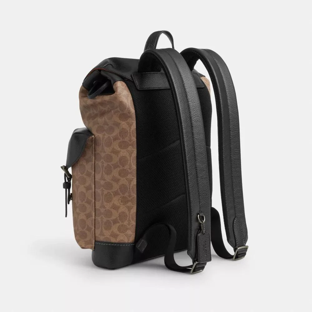 Coach Warner Backpack In Signature Canvas 3
