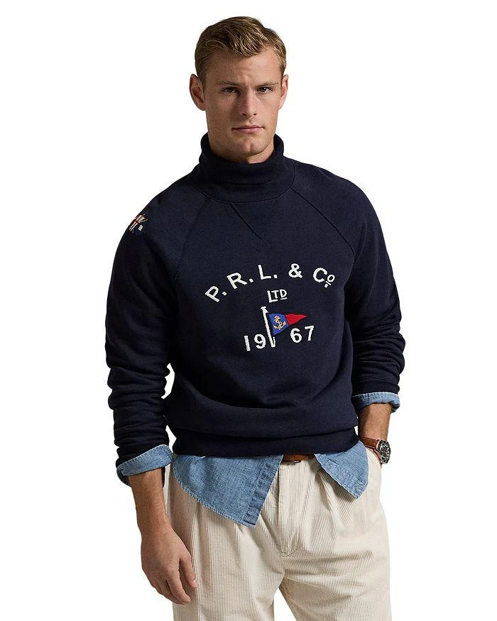 Ralph Lauren Embroidered Fleece Turtleneck Sweatshirt 3