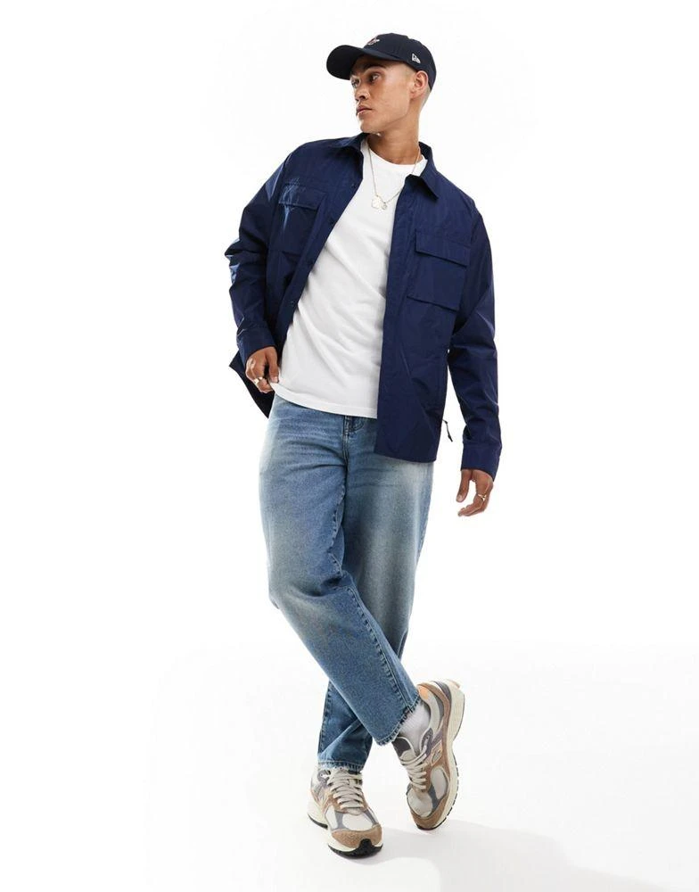 Ralph Lauren Polo Ralph Lauren lined shirt jacket in navy 4