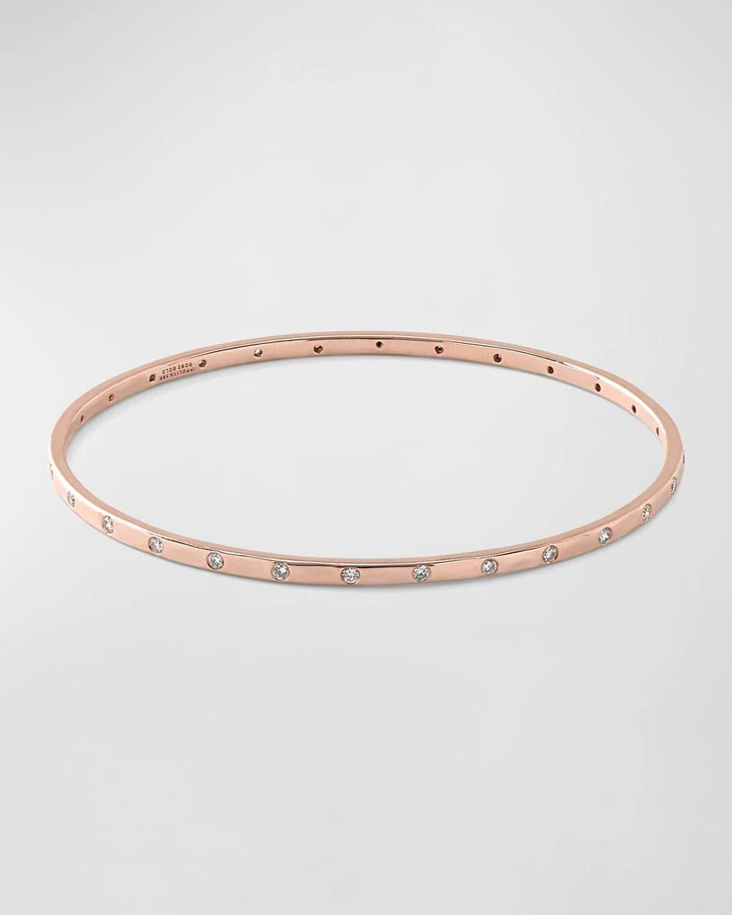 Ippolita 18K Rose Gold Diamond Ellipse Bangle 1