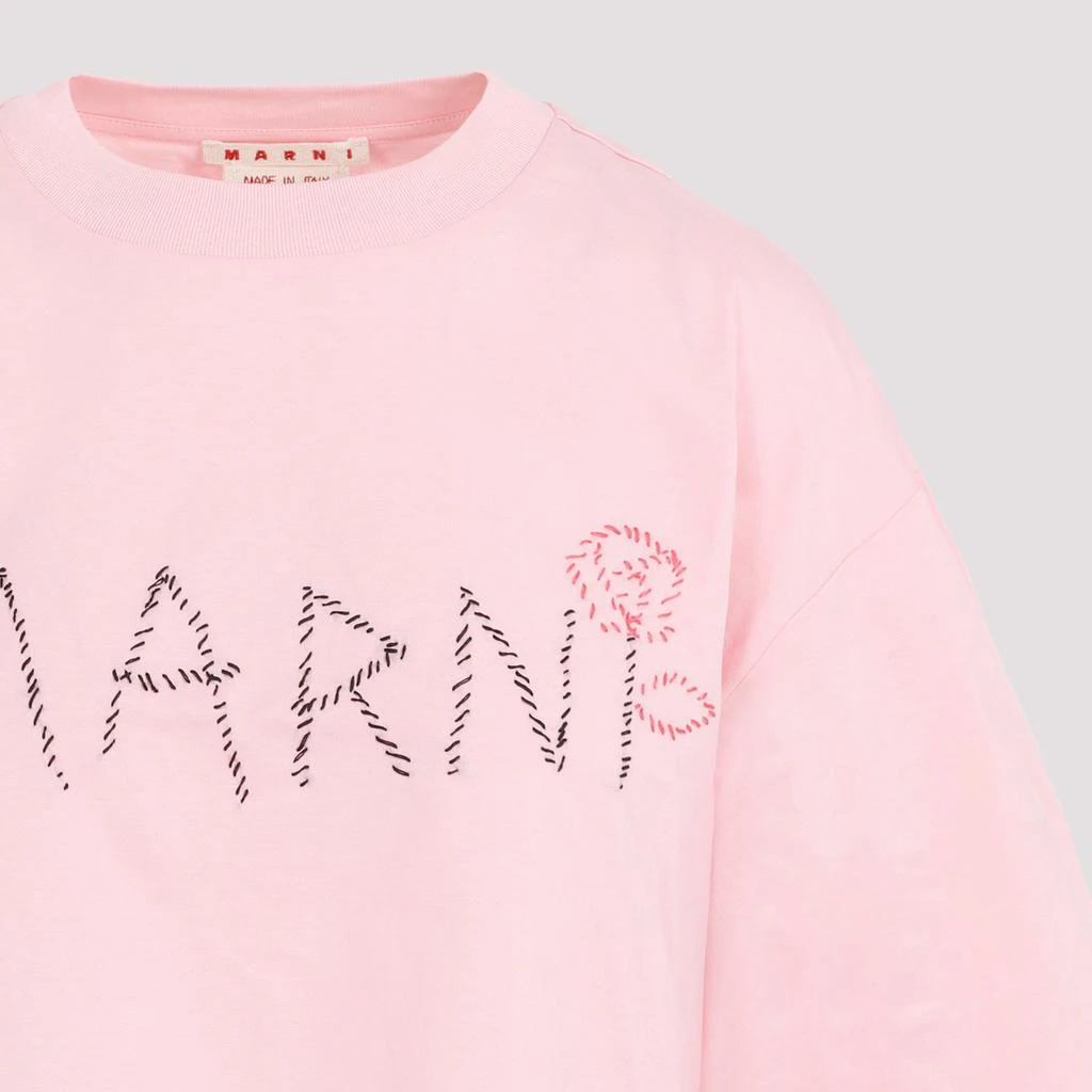 Marni Pink Cotton Cropped Shirt 4