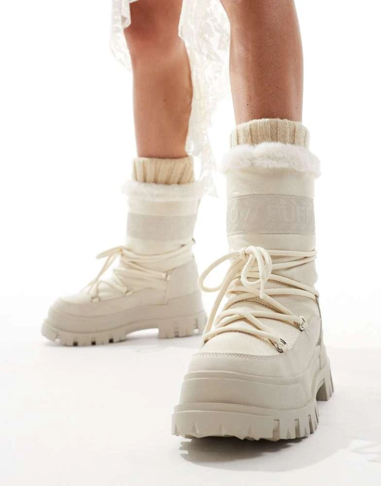 Buffalo Buffalo Aspha blizzard boot in cream 3