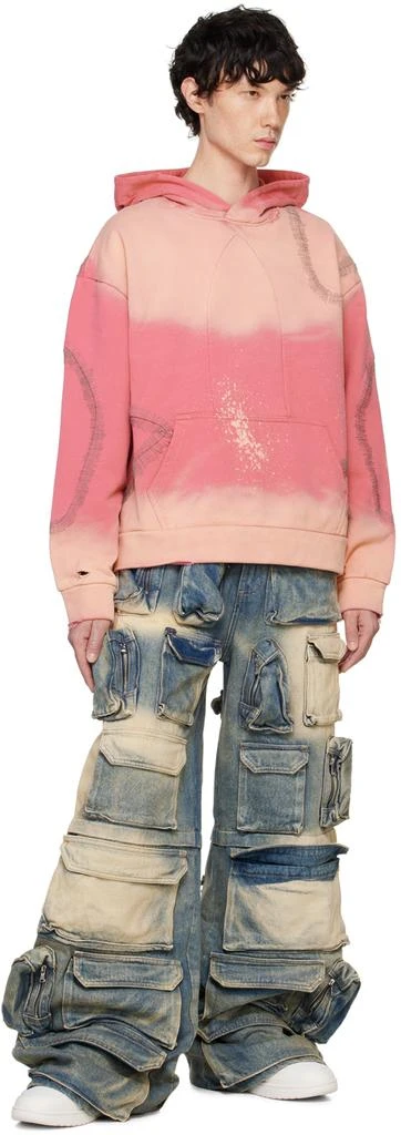 Who Decides War Blue Rave Denim Cargo Pants 4
