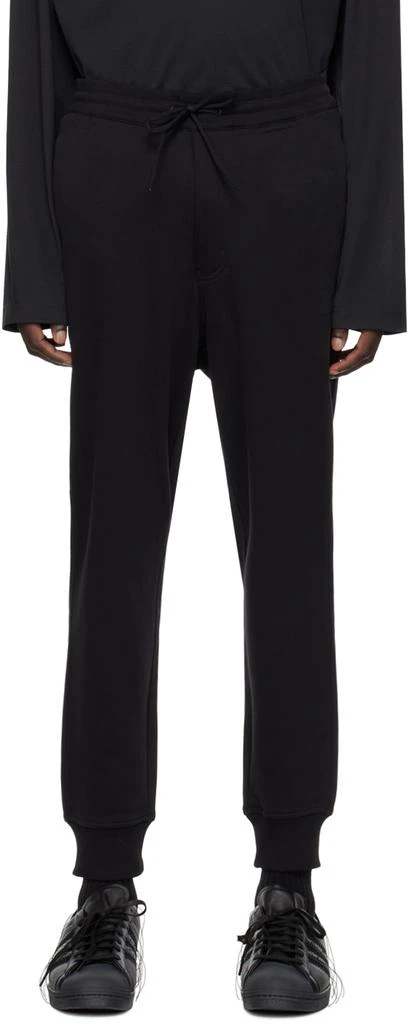 Y-3 Black Loose-Fit Sweatpants 1