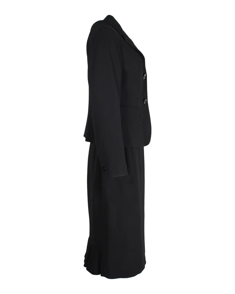 Max Mara Max Mara Long Sleeve Dress in Black Triacetate 2