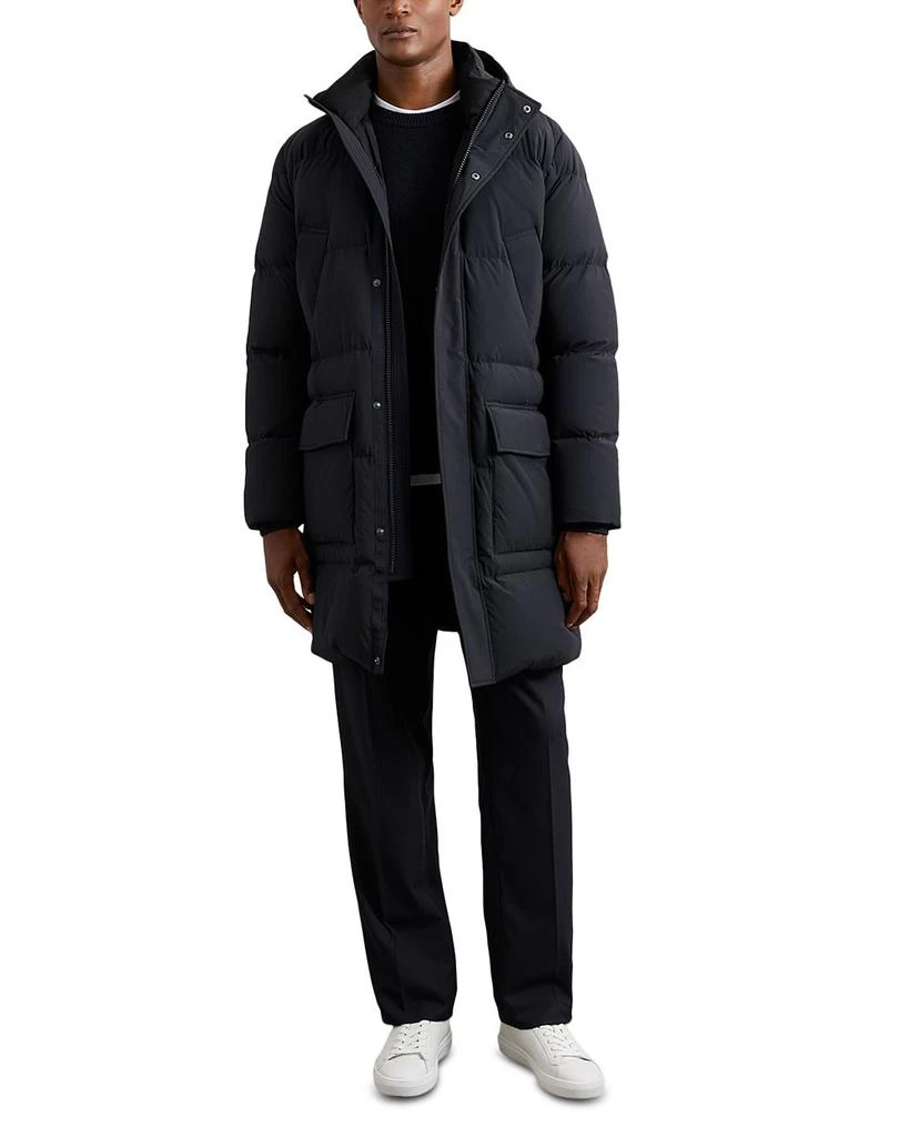 REISS Moon Longline Quilted Down Coat 2