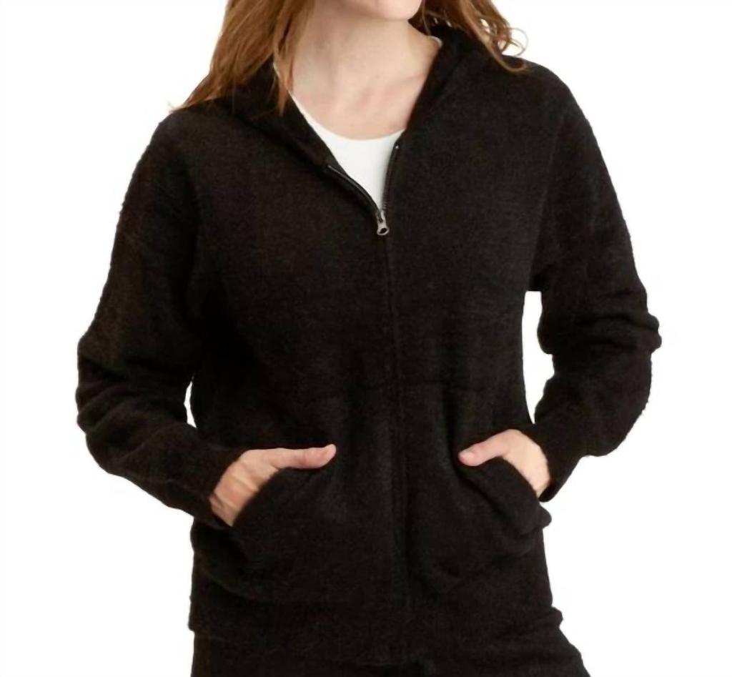 Threads for Thought Threads 4 Thought - Alyce Fuzzy Knit Hoodie Sweatshirt