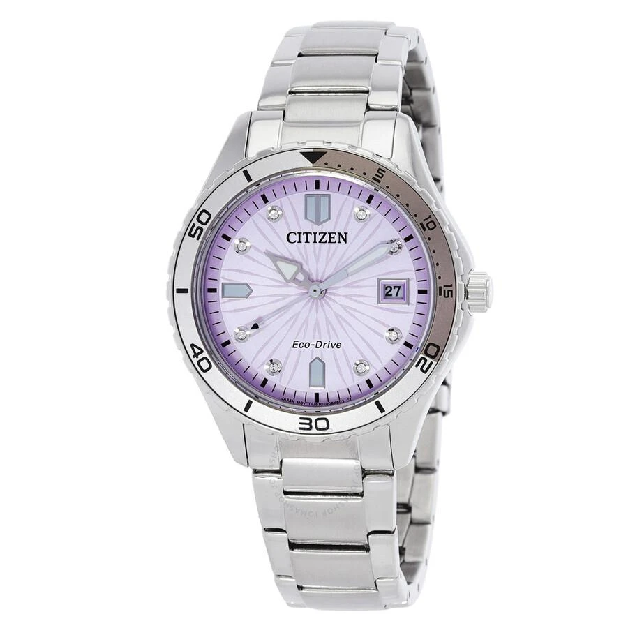 Citizen Marine Lady Eco-Drive Light Pink Dial Ladies Watch FE6170-88X 1