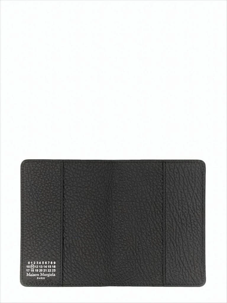 MAISON MARGIELA Textured Leather Bifold Wallet With Minimalist Design 4