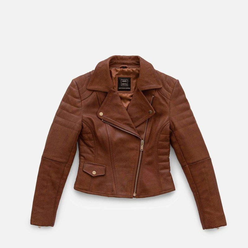 Amsterdam Heritage Munroe | Leather Biker Jacket 2