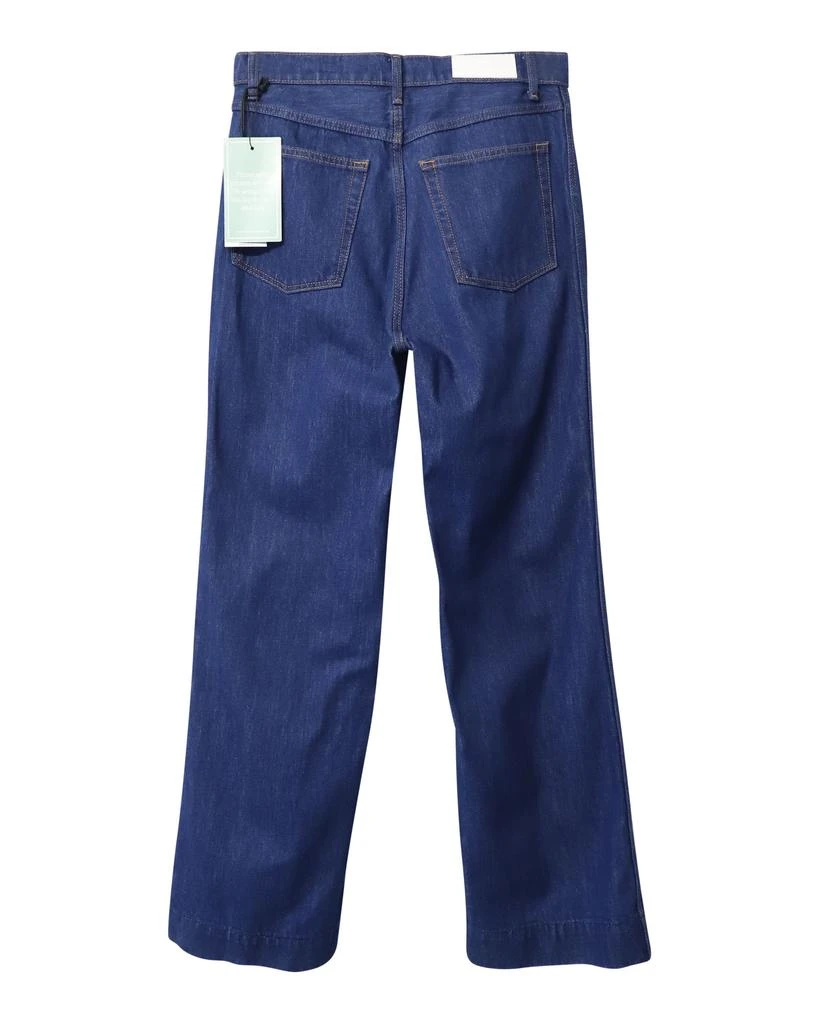 REDONE Re/done Straight Leg Denim Jeans in Blue Cotton 2