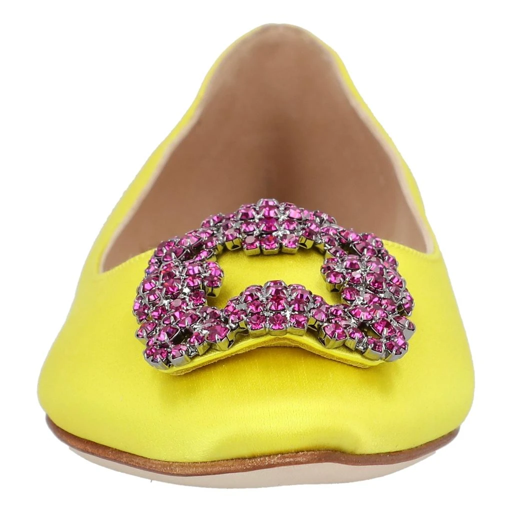 Manolo Blahnik Hangisi Flat Yellow 4