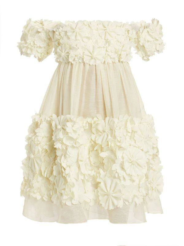 Zimmermann Harmony Floral Appliqué Off-the-Shoulder Minidress 6