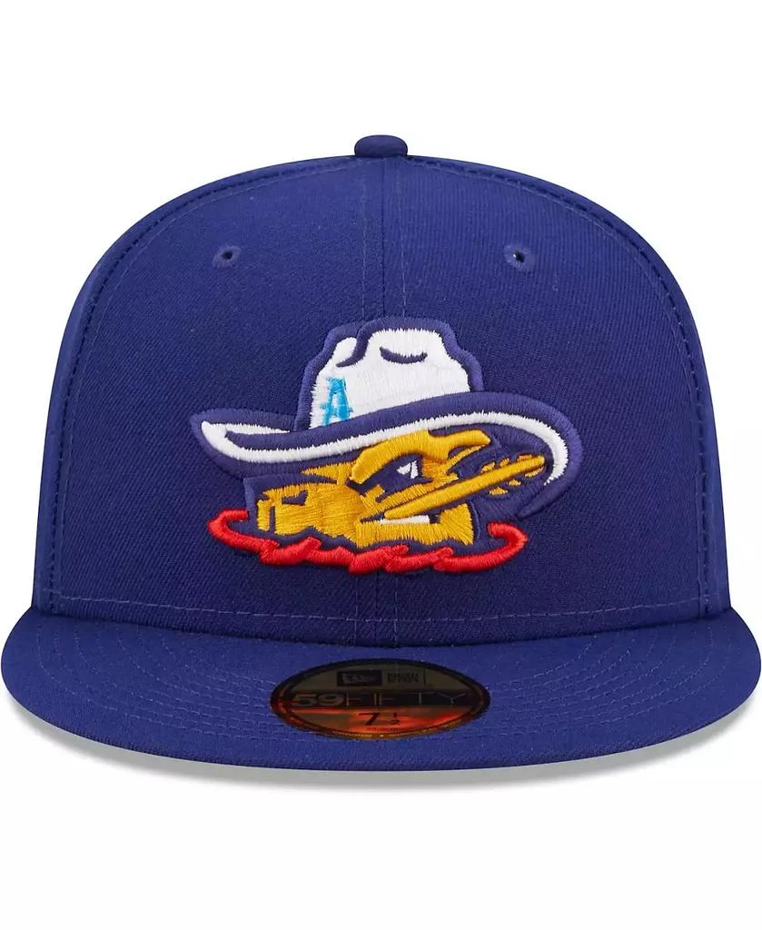 New Era Men's Royal Amarillo Sod Poodles Authentic Collection 59FIFTY Fitted Hat 2