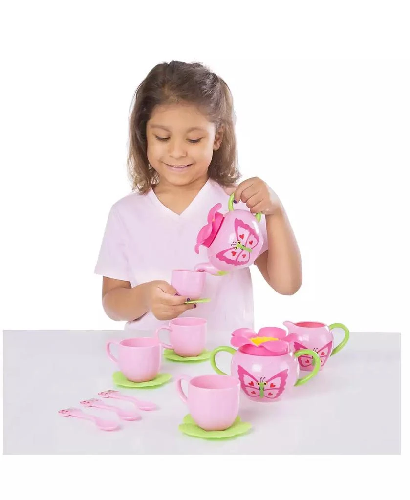 Melissa & Doug Melissa & Doug Butterfly Tea Set (15 pcs) - Play Food Accessories 4
