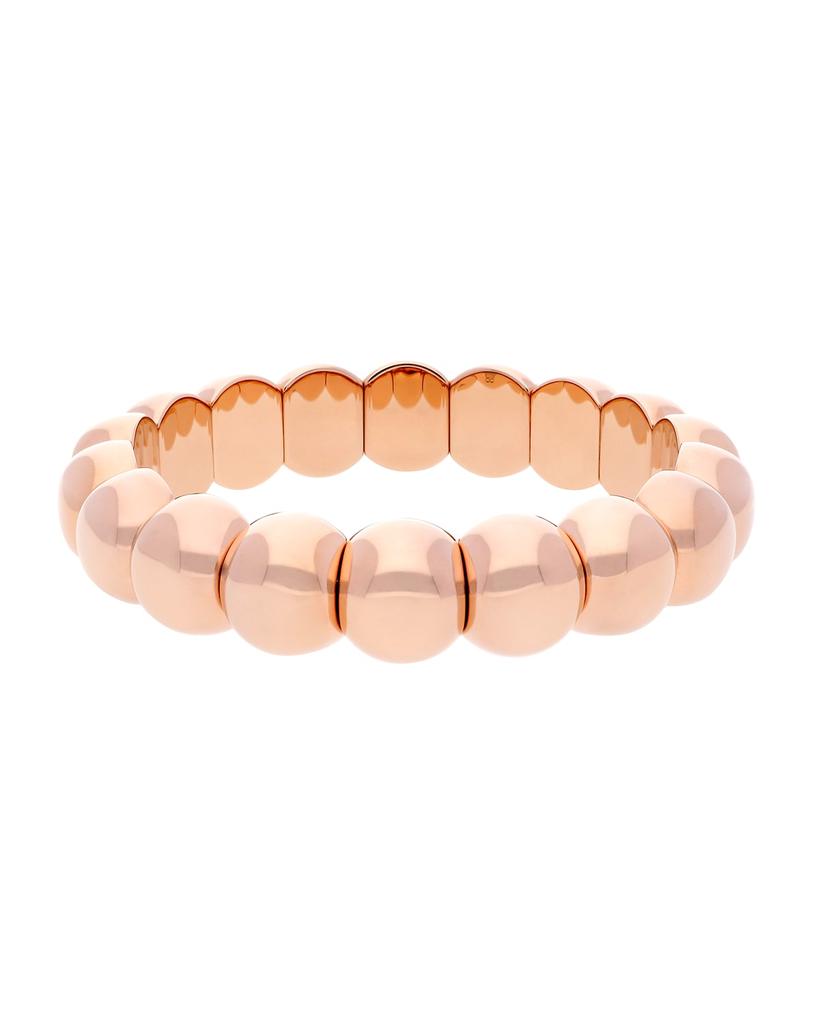 Roberto Demeglio 18k Rose Gold Overlay Stretch Bracelet