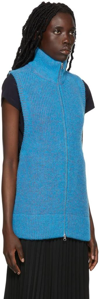 MM6 Maison Margiela Blue Backless Turtleneck 2