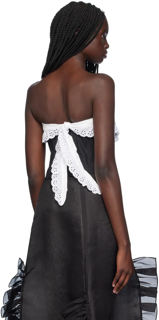 Sandy Liang Black Pinto Corset Top 3