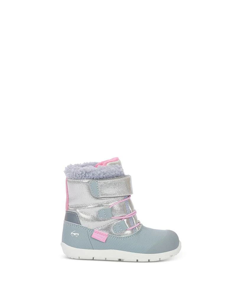 See Kai Run Girls' Gilman Waterproof Shimmer Boots - Baby, Toddler 4