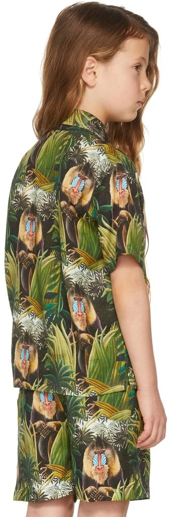 Endless Joy SSENSE Exclusive Kids Green Mandril Short Sleeve Shirt 3