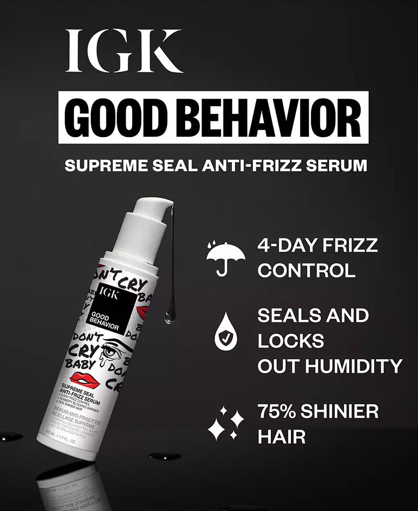 IGK Hair Good Behavior Supreme Seal Anti-Frizz Serum, 1.7 oz.