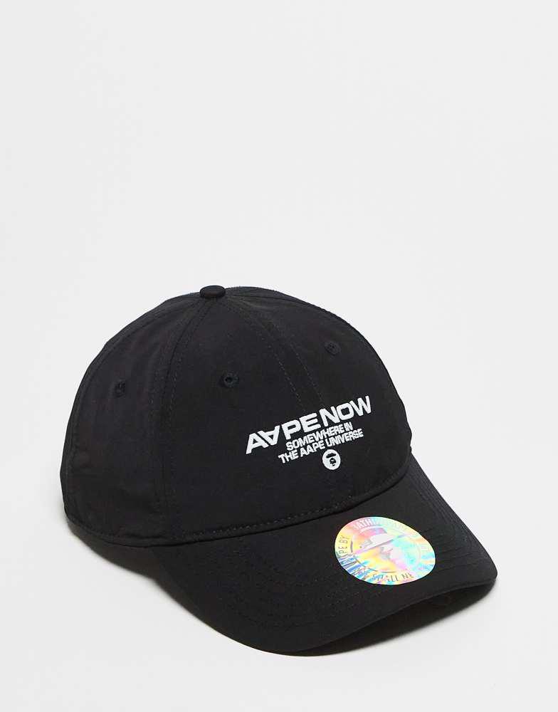 AAPE Aape by A Bathing Ape logo cap in black