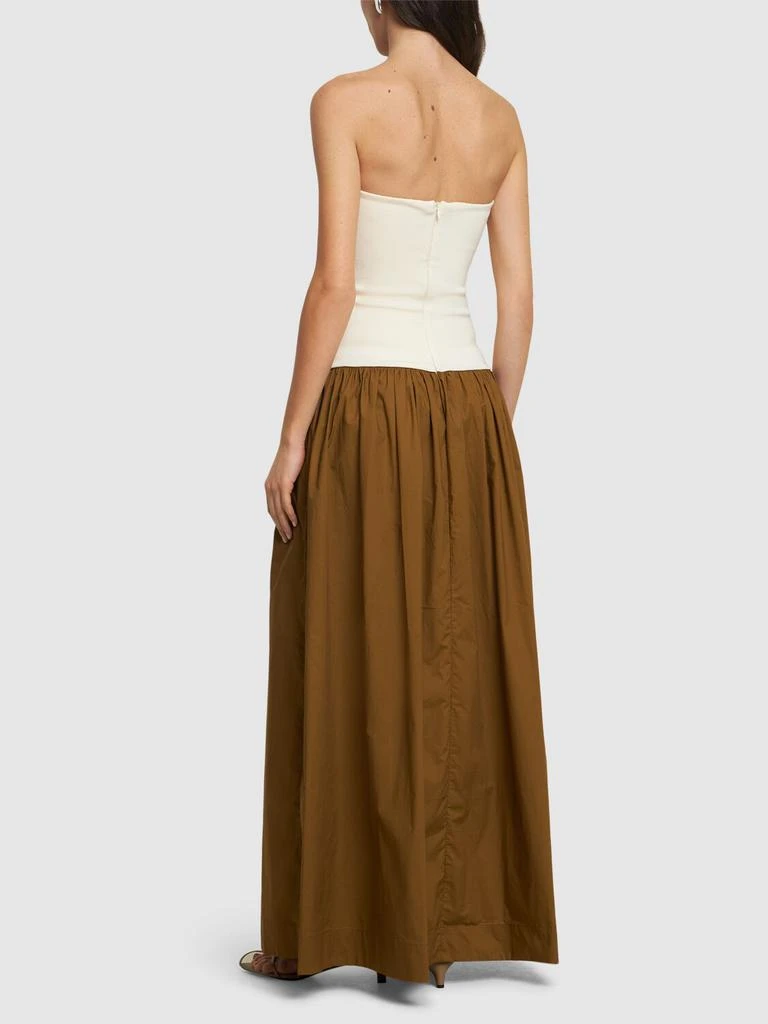 Esse Studios Duo Knit & Poplin Strapless Dress 2