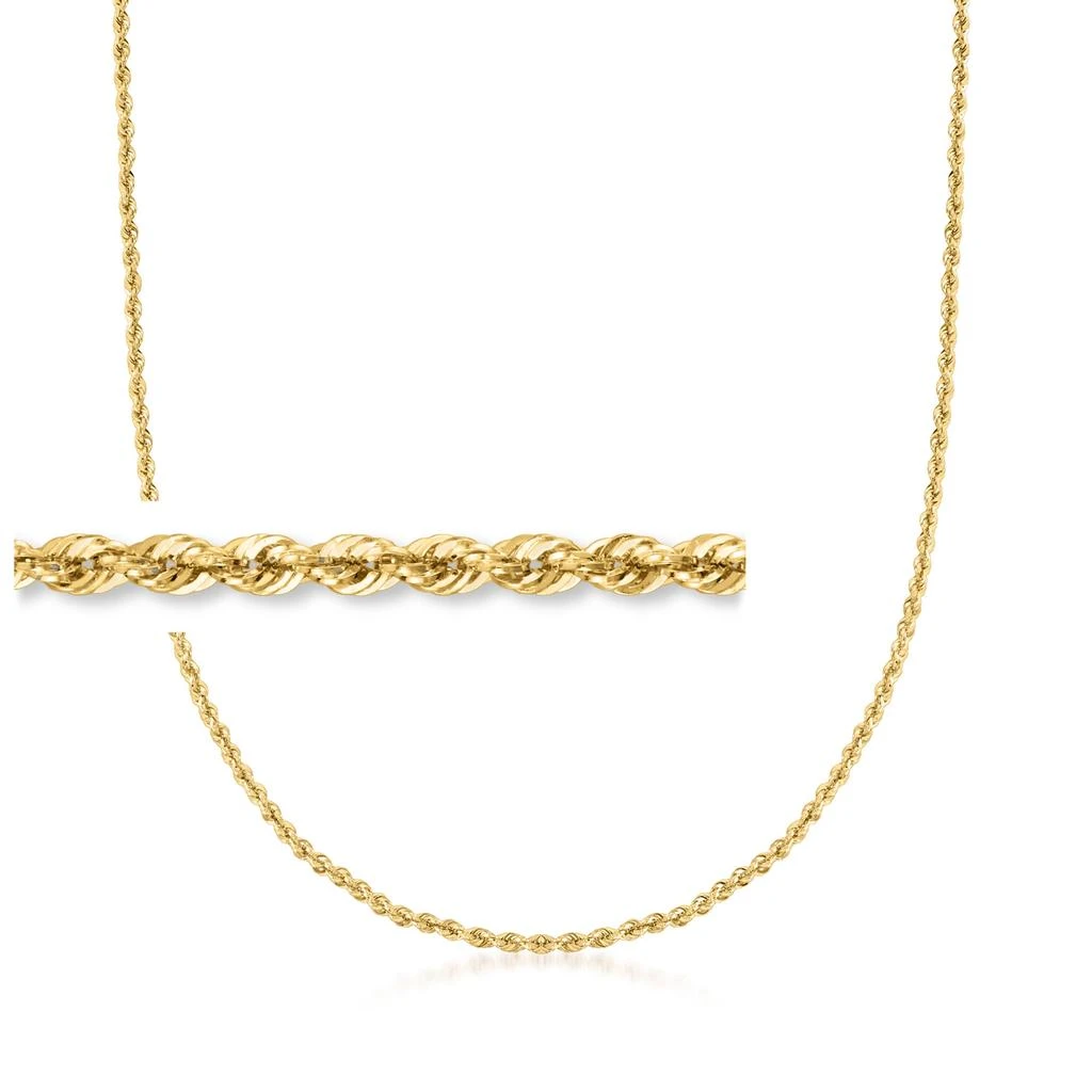 Ross-Simons 2mm 14kt Yellow Gold Rope Chain Necklace 1