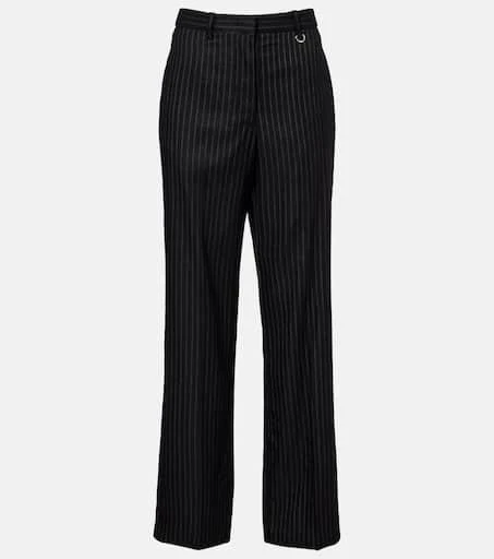 Isabel Marant Noanda pinstriped wool-blend straight pants 1