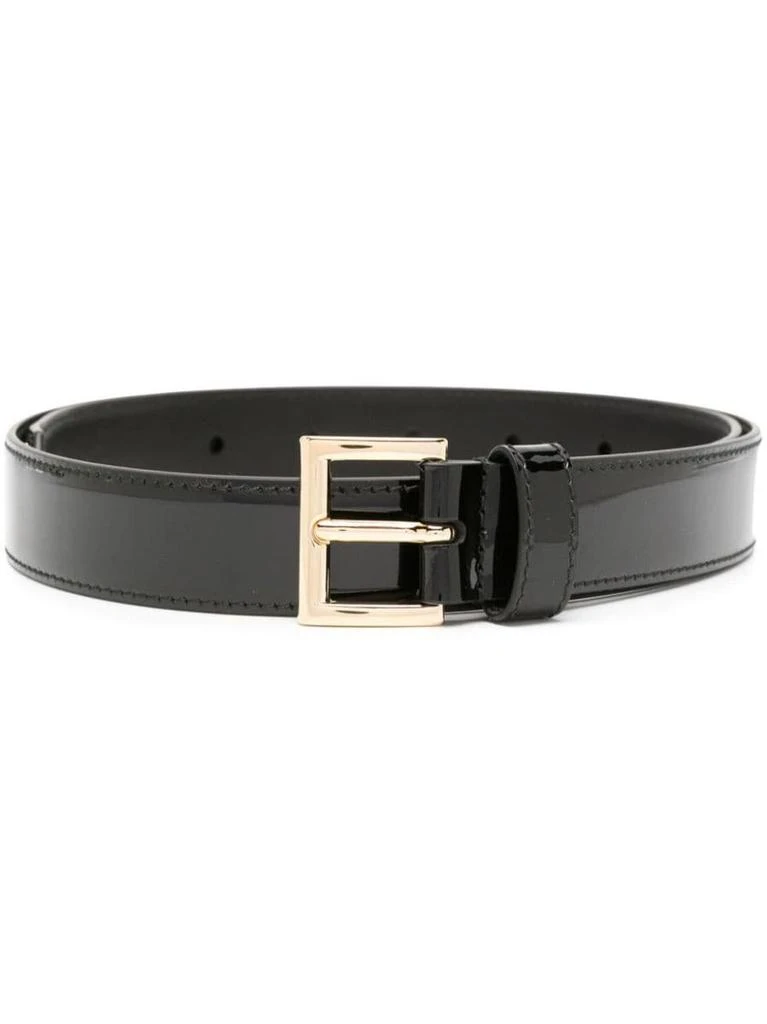 Prada Prada Logo-Plaque Patent Leather Belt 1