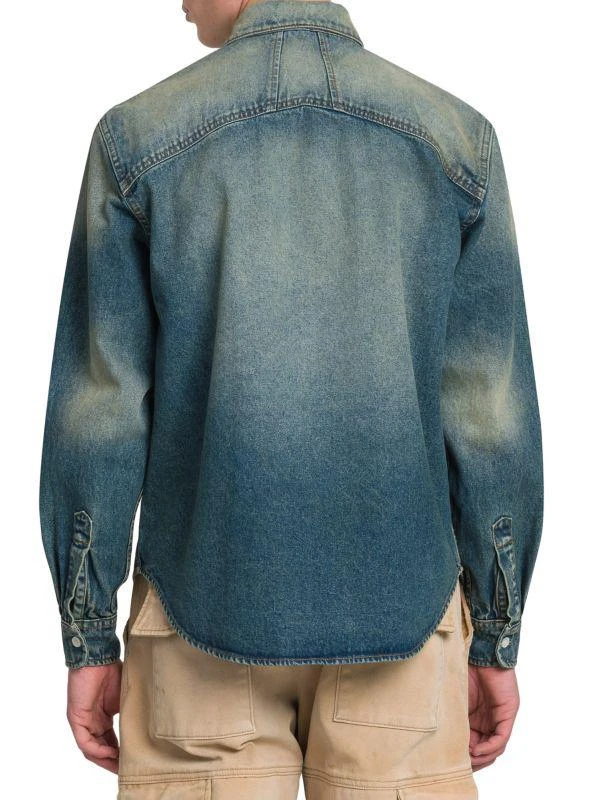 R H U D E Denim Button-Front Shirt 2