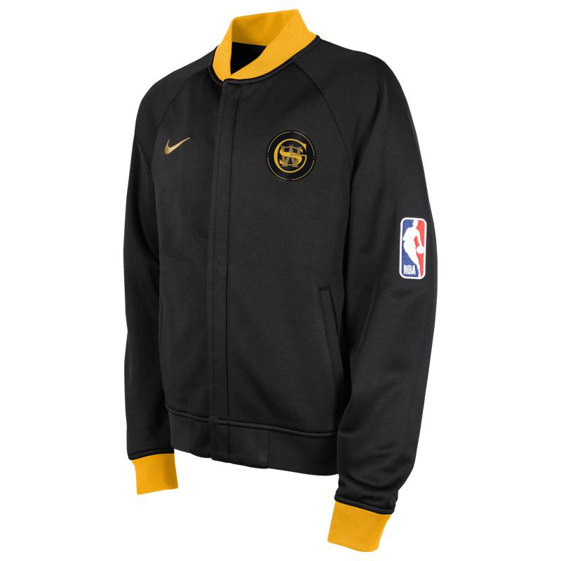 NBA Nike Warriors Dri-FIT Showtime Full-Zip Jacket - Boys' Grade School