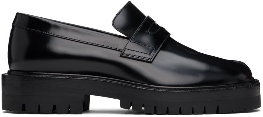 MAISON MARGIELA Black Tabi Loafers - Business Casual Shoes