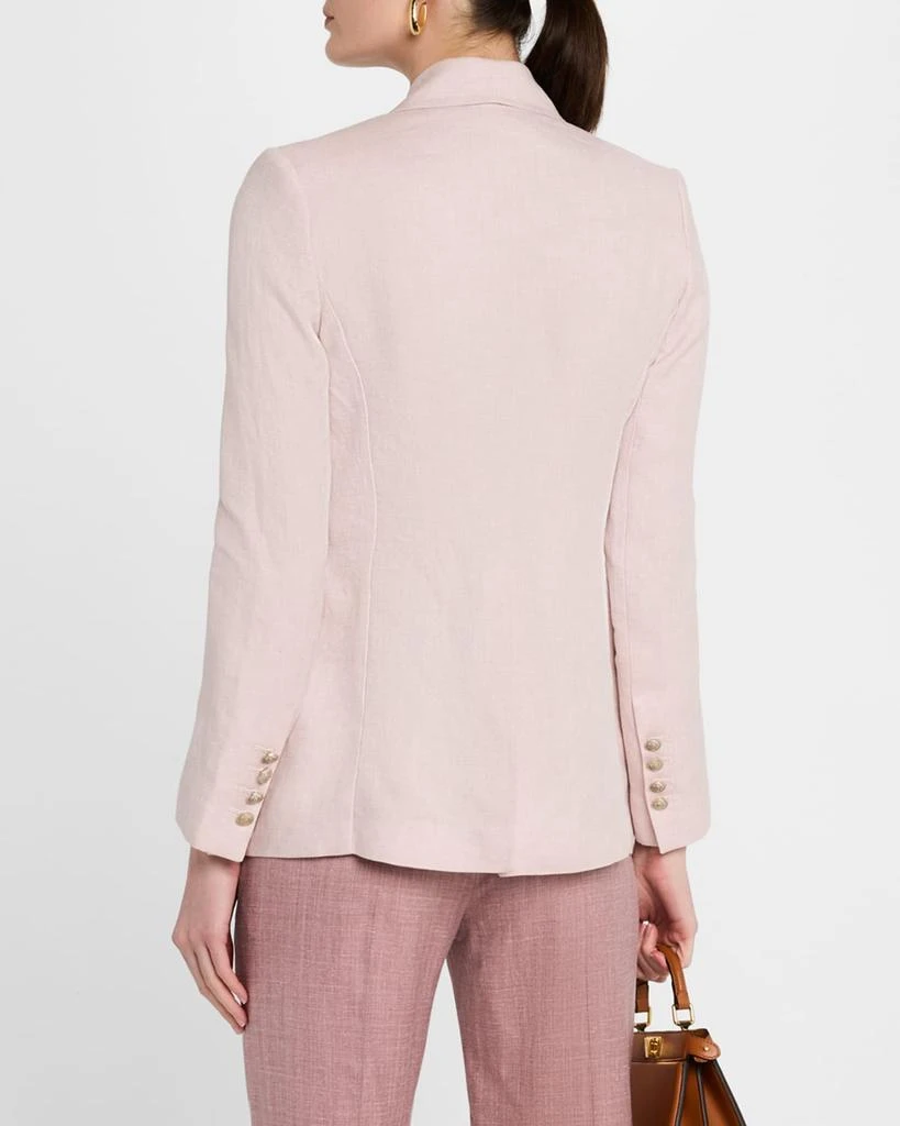 ELEVENTY Double-Breasted Linen Blazer 3