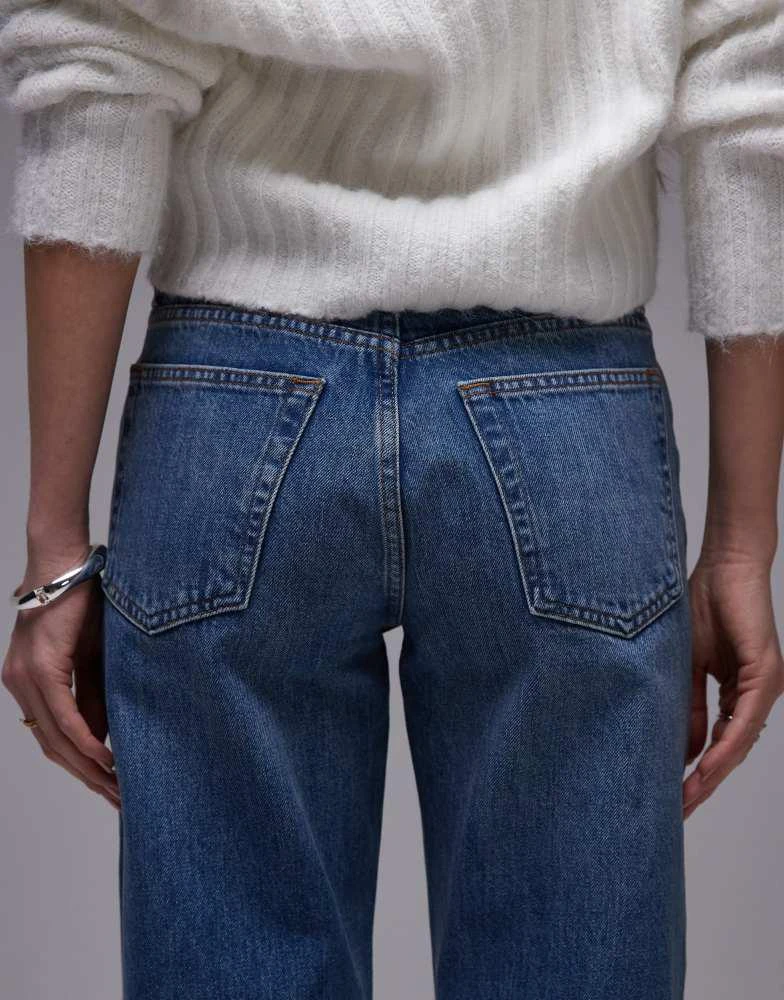 Topshop Topshop Runway jean with side split in mid blue 4