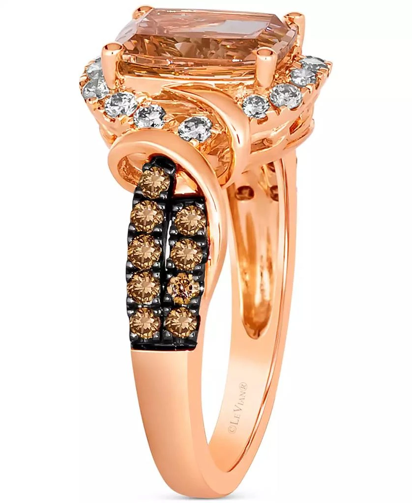 Le Vian Morganite (1-1/2 ct. t.w.) 
Diamond (5/8 ct. t.w.) Statement Ring in 14k Rose Gold 4